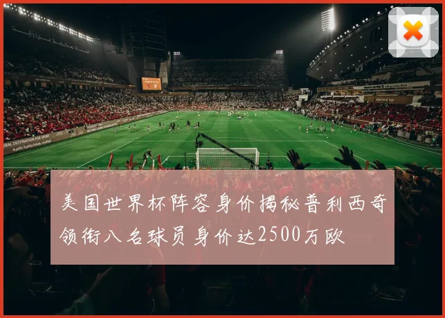 美国世界杯阵容身价揭秘普利西奇领衔八名球员身价达2500万欧
